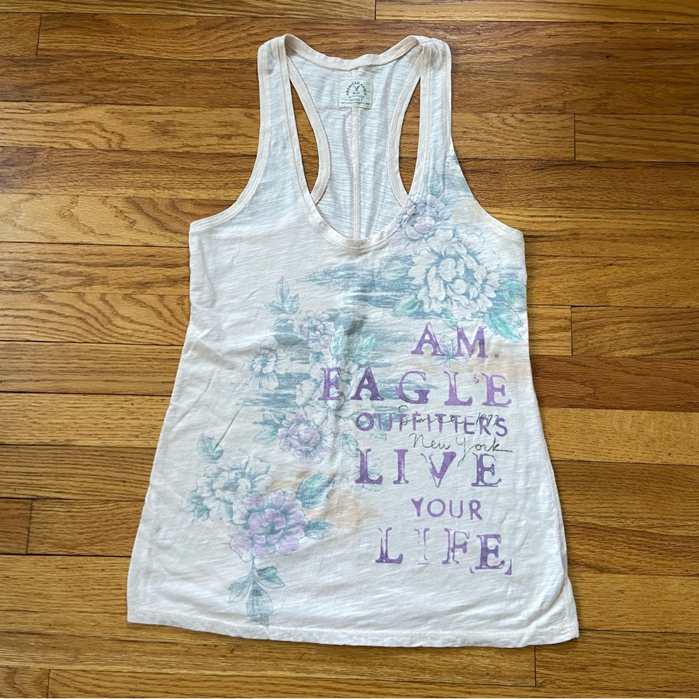 American Eagle Graphic Tank Top